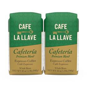 F. Gavina & Sons Inc. 445046677657 Cafe La Llave Whole Bean 32 Ounce Espresso Coffee For Your Maker Pac