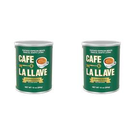 5228 F. Gavina & Sons Inc. Cafe La Llave Espresso 10 Ounce Can Dark Roast Coffee Pack Of 2