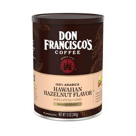 F. Gavina & Sons Inc. 726084449695 Don Franciscos Hawaiian Hazelnut Flavored Ground Coffee 12 Oz Can