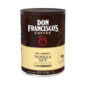F. Gavina & Sons Inc. 744110331394 Don Franciscos Premium Vanilla Nut Ground Flavored Coffee Rich Aromatic 100%