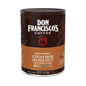 F. Gavina & Sons Inc. 744110772456 Don Franciscos Cinnamon Hazelnut Ground Flavored Coffee Rich Aromatic 100% Ar