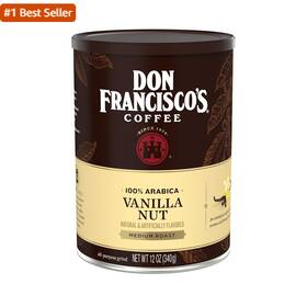F. Gavina & Sons Inc. 744759916495 Don Franciscos Vanilla Nut Flavored Ground Coffee 100% Arabica 12 Ounce Cans