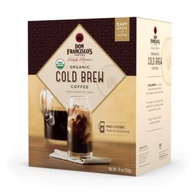 F. Gavina & Sons Inc. 744760017730 Don Franciscos Organic Cold Brew Coffee Pitcher Packs 8 Count Easy At-home P