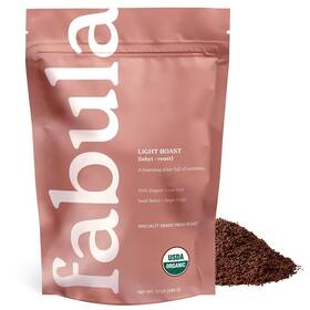 Fabula 850026627015 Organic Light Roast Coffee 12 Ounces - Low Acid Freshly Ground