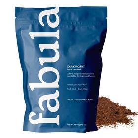 Fabula 850026627053 Coffee Dark Roast Freshly Grounded - Organic Low Acid Single Origin Non
