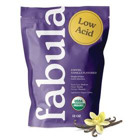 Fabula 850026627558 Vanilla Flavored Organic Coffee Freshly Ground - Low Acid