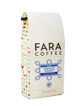 Fara Coffee 313044818815 Ground French Roast Dark 12 Oz