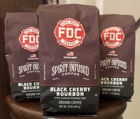Fdc 850037585311 3x Fire Dept. Coffee Spirit-infused Black Cherry Bourbon Infused 12 Oz Ea Medium