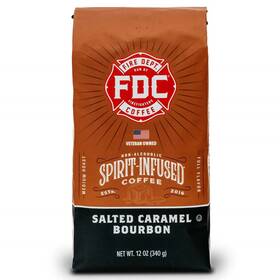 Fire Department Coffee 313114089039 Salted Caramel Bourbon Infused Premium Ground M