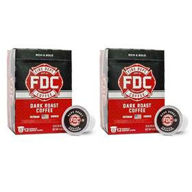Fire Department Coffee 850053614798 - Gives Back To Firefighters Dark Roast Pods