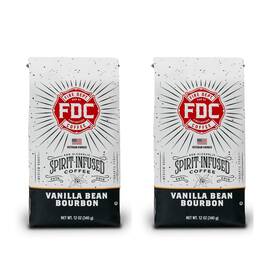 Fire Department Coffee 850053614859 Vanilla Bourbon Beans - Gives Back To Firefighters Bean Bo