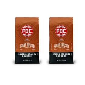 Fire Department Coffee 850053614873 Salted Caramel Bourbon Beans - Gives Back To Firefighters Premium