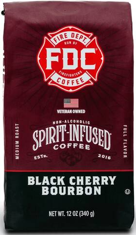 Fire Department Coffee Inc. 313017375345 Black Cherry Bourbon Infused Premium Ground Med