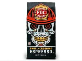 Fire Dept. Coffee 860005623587 Department Espresso Ground Skull Crushing 12 Oz Pack Of 6