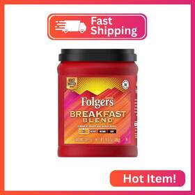Folgers 00050104-1 Breakfast Blend Mild Roast Ground Coffee 10.8 Ounces
