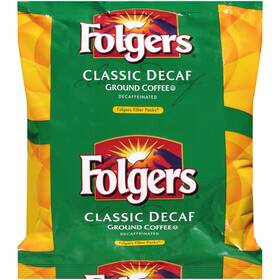 Folgers 025500061368 Decaffeinated Coffee 0.9 Ounce Filter Pack 10 Per Box 8 Case