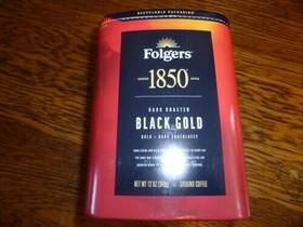 1850 Folgers 025500127224 6 Black Gold 12 Oz Ground Coffee Dark Roasted Bb 12/18/2025
