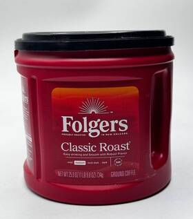 Folgers 025500304076 Classic Roast Medium Ground Coffee Net Wt 25 9 Oz Exp 11/24
