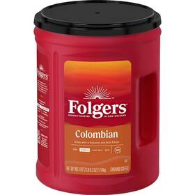 Folgers 100137207140 100% Medium Roast Ground Colombian Coffee 40.3 Oz