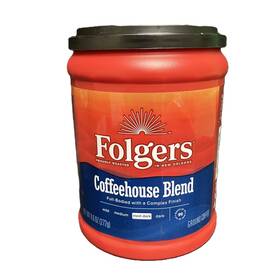 272gr Folgers 4281 Coffehouse Blend Med-dark Ground Coffee Net Wt 9.6 Oz