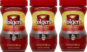 Folgers 445011319384 Instant Coffee Crystals Classic Roast 24 Ounce