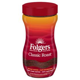 Folgers 445014343393 Instant Coffee Classic Roast 16 Oz