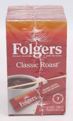 Folgers 810164470041 Classic Roast Instant Coffe Sticks 7 Count -pack Of 3