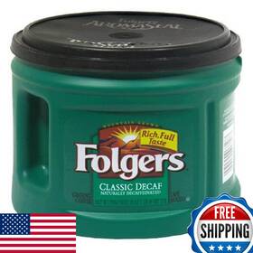B000gr1yqg Folgers Classic Roast Decaffeinated Ground Coffee 26oz Can Rich Smooth Brew