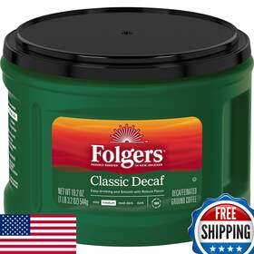 B09hcw29c6 Folgers Classic Decaf Medium Roast Ground Coffee 6 Pack 19.2oz - 115.2oz Total