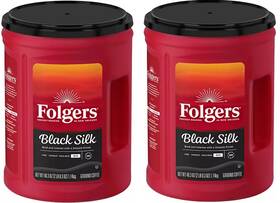 C54v6e5b7r Folgers 2 Pack - Dark Roast Ground Coffee Black Silk 40.3 Oz. Free Shipping