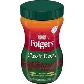 Smu20630 Folgers Classic Roast Instant Decaf Coffee 8