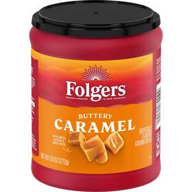 Folgers Tcjwqgafx0 Buttery Caramel Artificially Flavored Ground Coffee Medium Roast 9.6 O
