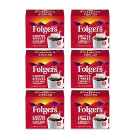 Ts0417-a700ml-m1899 Folgers Coffee Singles Classic Medium Roast Bags 19 Count Pack Of 6