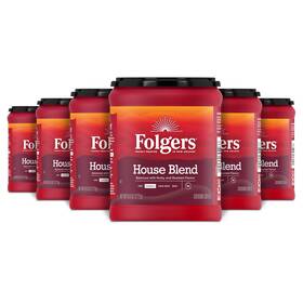 Vc-a4-46199 Folgers Coffeehouse Blend Ground Coffee 19.6 Ounce Pack Of 6 Medium Dark Roast