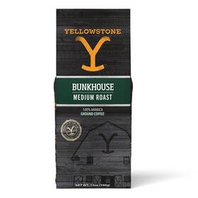 Foodstory Curations 313033211269 Yellowstone Bunkhouse Medium Roast Coffee 100% Arabica Ground 12 Oz