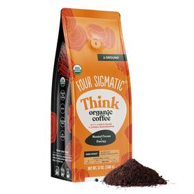 Four Sigmatic 445011349374 Think Mushroom Coffee Organic Ground With Lions Mane Mus