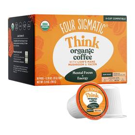 Four Sigmatic 816897020072 Mushroom Coffee With Lions Mane And Yacon 10 Pack Pods