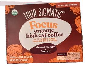 Four Sigmatic 816897023523 Mushroom Coffee With Lions Mane And Yacon . Mental Focus/energy 24 Pod