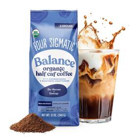 Four Sigmatic 816897025213 Organic Balance Adaptogen Ground 12 Ounce Pack Of 1 Red