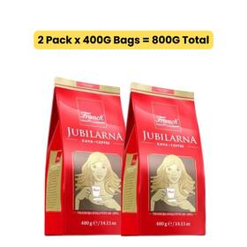 Franck 858881085596 2 Pack Jubilarna Ground Coffee 400g Arabica Grounds Dark Roast