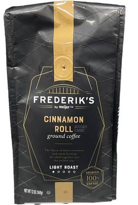 Frederiks 713733064576 By Meijer Cinnamon Roll Light Roast Ground Coffee 12 Oz