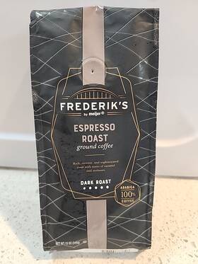 Frederiks 713733373746 By Meijer Espresso Roast Dark Ground Coffee 12 Oz