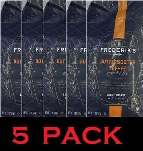 Frederiks 760236149989 Butterscotch Toffee Ground Coffee Light Roast 12 Oz Bag - 5 Pack