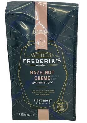 Frederiks 760236150183 By Meijer Hazelnut Creme Light Roast Ground Coffee 12 Oz