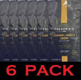 Frederiks 760236150275 Caramel Vanilla Cr Me Ground Coffee Light Roast 12 Oz Bag - 6 Pack