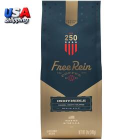 Free Rein Coffee 744110142150 Company Indivisible Medium Roast Ground 12oz Bag