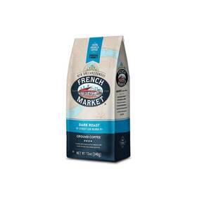 French Market 070568312112 Streetcar Blend Dark Roast Whole Bean Coffee 12oz Bag Pack Of 1