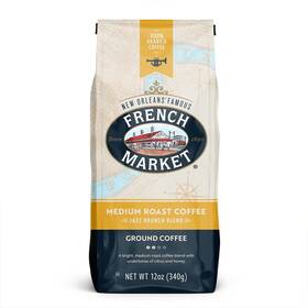 French Market 070568312136 Coffee Jazz Breakfast Brunch Blend Medium Roast Ground