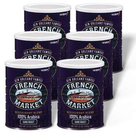 French Market 070568500311 Coffee And Chicory Restaurant Blend Dark Roast Ground 12oz