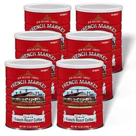 French Market 070568500410 Coffee Roast Medium-dark Ground 12 Ounce Metal Can Pa